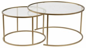 Set de măsuțe de cafea Aurum Gold 80 cm, 2buc.