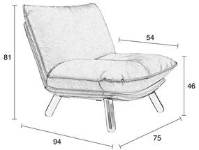 Fotoliu Zuiver Lazy Sack, gri