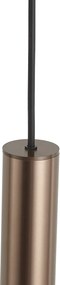 Lampă suspendată de design bronz închis GU10 50mm IP44 - Tuba
