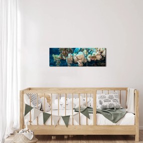Tablou - în ocean (cu ceas) (90x30 cm)