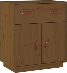 vidaXL Servantă, maro miere, 65,5x40x75 cm, lemn masiv de pin