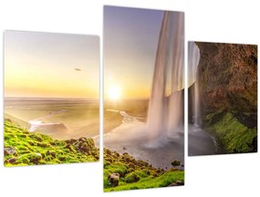 Tablou - Seljalandsfoss din spatele peșterii (90x60 cm)