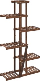 vidaXL Suport pentru flori, 75x25x140,5 cm, lemn masiv de brad