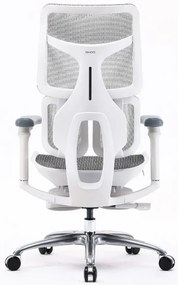 RESIGILAT- Scaun ergonomic SIHOO S100, cotiere 4D ultra moi, suport lombar adaptiv, spătar reglabil pe inaltime, sezut cu translatie, mecanism multifunctional inclinare/blocare, suport picioare, pivotant, Mesh, Gri