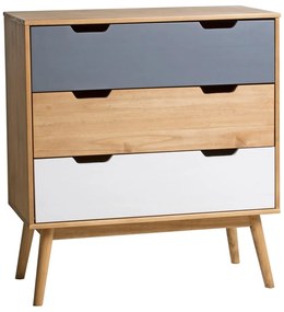 Comodă din lemn masiv de pin Marckeric Cusco, lățime 80 cm