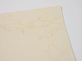 Husa de perna decorativa PETAL FRAME 40x40 cm, crem