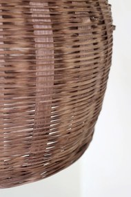 Lustra impletita manual din rattan si rachita, D34 cm