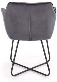 Scaun K377 velvet gri