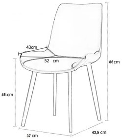 JAKS SCAUN DE SUFRAGERIE LORD ECO PIELE MARO