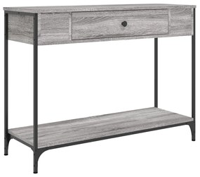 834163 vidaXL Măsuță consolă, gri sonoma, 100x34,5x75 cm, lemn prelucrat