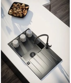 Chiuvetă de bucătărie ALVEUS 1148159 CADIT 79x50 cm negru