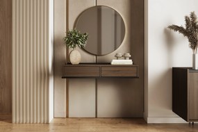 Consolă suspendată Zenar 100 cm cu sertare - nuc elegant / negru