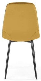 Scaun de masă KINDREL, 1 buc., galben