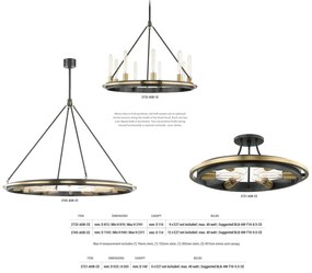 Plafoniera, lustra aplicata, design vintage CHAMBERS
