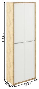 Dulap Birou RIOMA Tip 05 Stejar Artisan/Alb