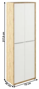 Dulap Birou RIOMA Tip 05 Stejar Artisan/Alb