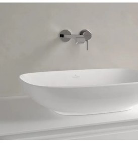 Lavoar pe blat, Villeroy&amp;Boch Loop&amp;Friends, material TitanCeram, 56x38cm, Alb Alpin, 4A490001