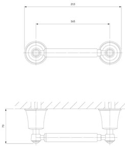 Suport de hârtie igienică OMNIRES AL53510CR ART LINE crom lucios