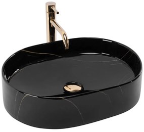 Lavoar Nadia negru stone L50 cm