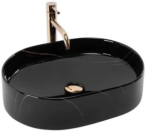 Lavoar Nadia negru stone L50 cm