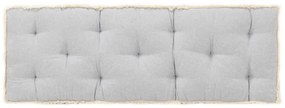 Perna pentru canapea din paleti, gri, 120 x 40 x 7 cm 1, Gri, Perna de spatar