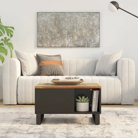 vidaXL Măsuță de cafea, 60x50x35 cm, lemn masiv recuperat