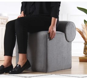 Taburet TIKI, 47 x 45 cm, gri