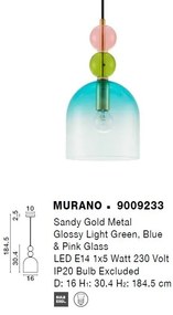Lustra/Pendul design decorativ modern MURANO