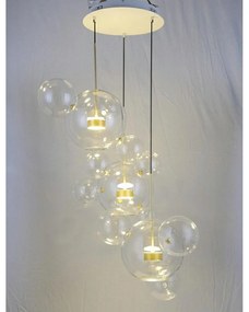 Lustra cu 3 pendule LED design modern Boliccine