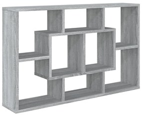 Raft de perete, sonoma gri, 85x16x52,5 cm, lemn compozit 1, sonoma gri