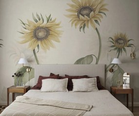 Tapet lavabil Sunflowers, Yellow, Sandberg