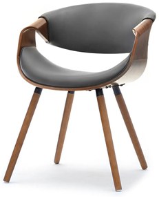 Scaun Bjorn K (gri + nuc). 1110938