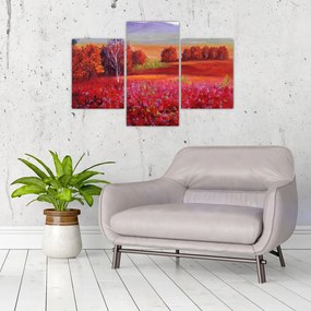 Tablou - Peisaj roșu (90x60 cm)