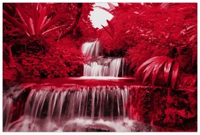 Tablou - Cascade indoneziene în roșu (90x60 cm)