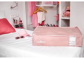 Cutie de depozitare sub pat din plastic cu vacuum 65x45x15,5 cm Pink Edition – Compactor