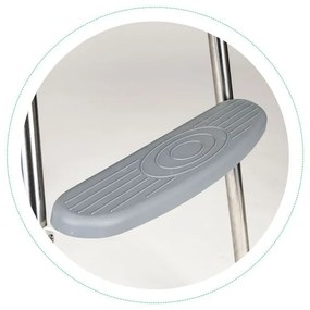 Scaun de hrănire 2 în 1 cu tavă și centuri gri