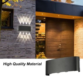 Brilagi - Aplica LED de exterior FLAREBOX LED/8W/230V negru IP65