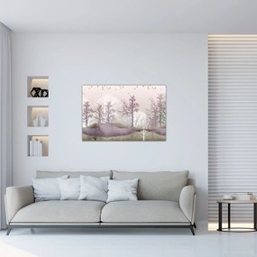 Tablou cu pădure (90x60 cm)