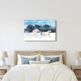 Tablou cu caii pictați (90x60 cm)