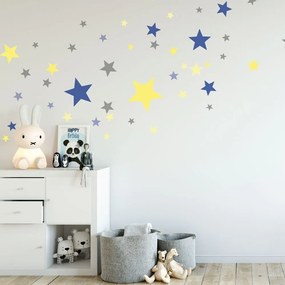Set 50 autocolante Ambiance Stars Blue and Yellow