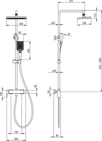 ANEMON Set de duș finisaj negru NAC_N1BZ