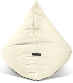 Fotoliu bean bag crem cu tapițerie din țesătură bouclé Razz – SLOWDOWN
