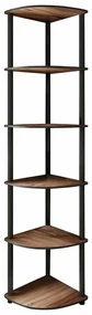 Raft Corner Walnut, 6 etajere, M