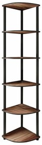 Raft Corner Walnut, 6 etajere, M