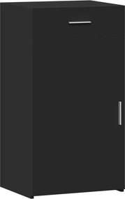 vidaXL Dulap, negru, 50x42,5x93 cm, lemn prelucrat