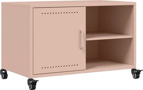 vidaXL Dulap TV, roz, 68x39x43,5 cm, oțel