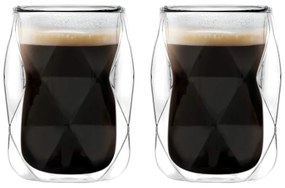 Căni 2 buc. pentru espresso/cu perete dublu 100 ml Geo – Vialli Design