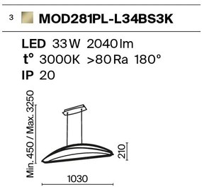 Lustra LED design modern decorativ Breeze