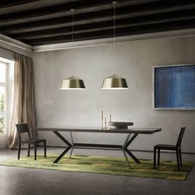 Lustră pe cablu Redo 01-1102 AYLA 1xE27/42W/230V d. 56 cm auriu