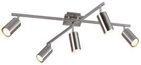 Plafoniera moderna 5 becuri GU10 MARLEY 612400507 Trio